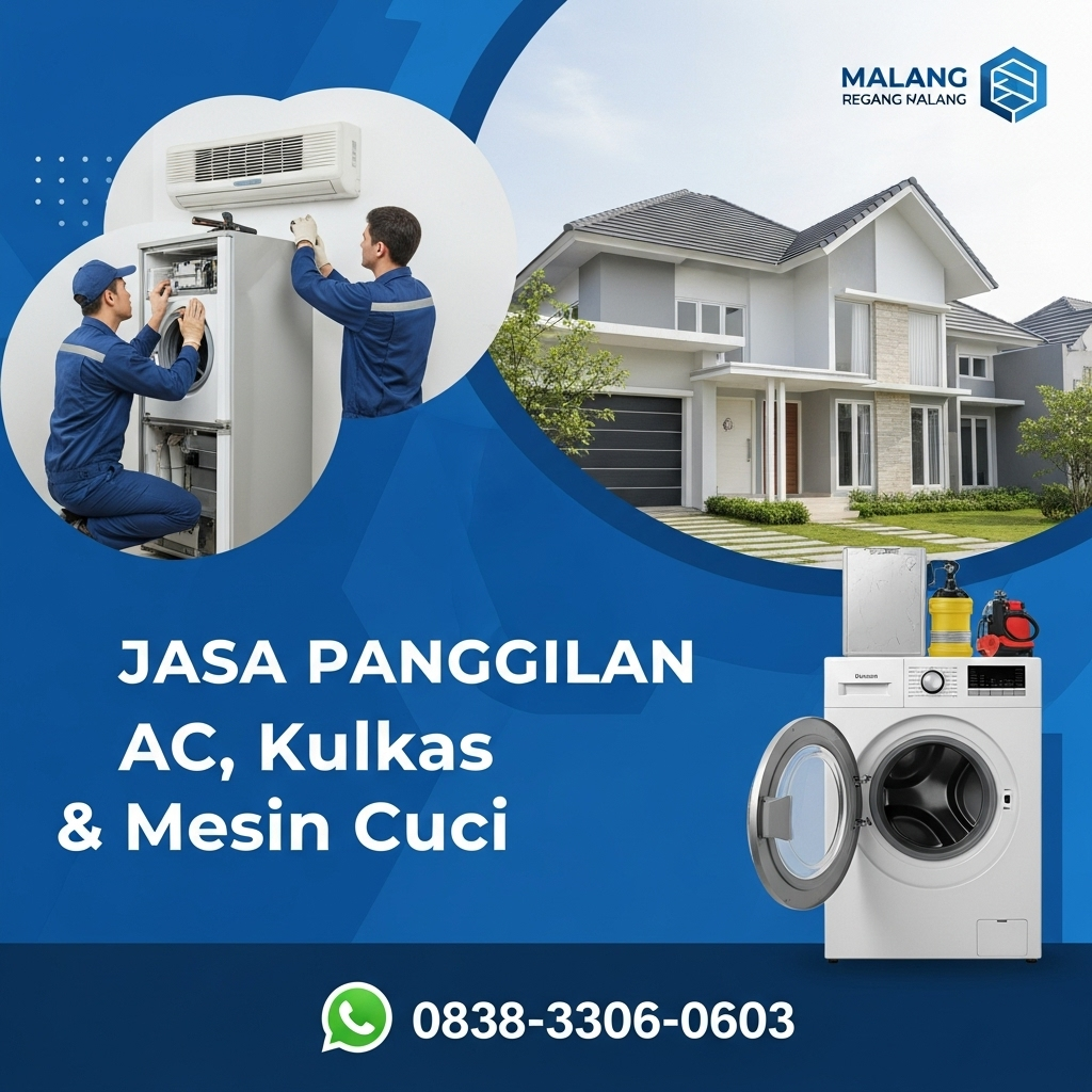 Jasa Panggilan Service AC, Kulkas & Mesin Cuci Turen – Harga Terjangkau - WA. 083833060603